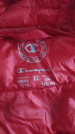 Gilet ragazzo Champion blu con cappuccio