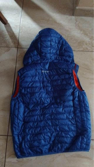 Gilet ragazzo Champion blu con cappuccio