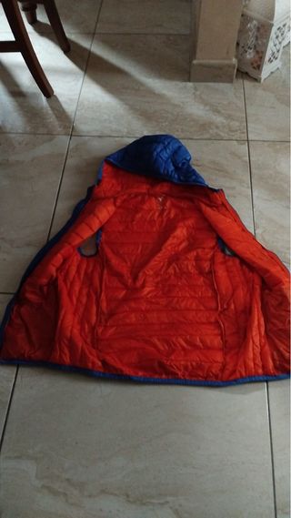 Gilet ragazzo Champion blu con cappuccio