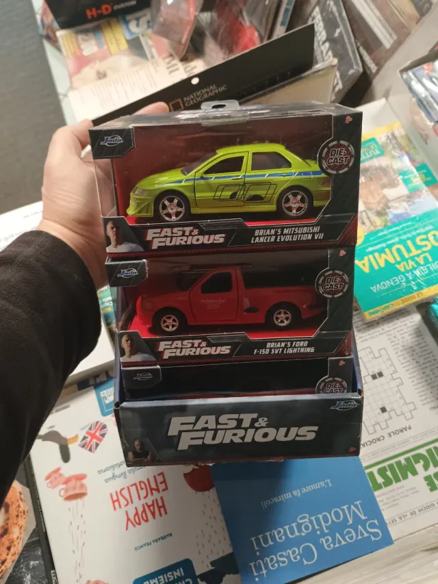 Fast & Furious Die-Cast scala 1:32 set 6 auto
