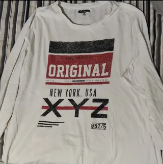 T-shirt In Extenso XXL Bianca Stampa Original