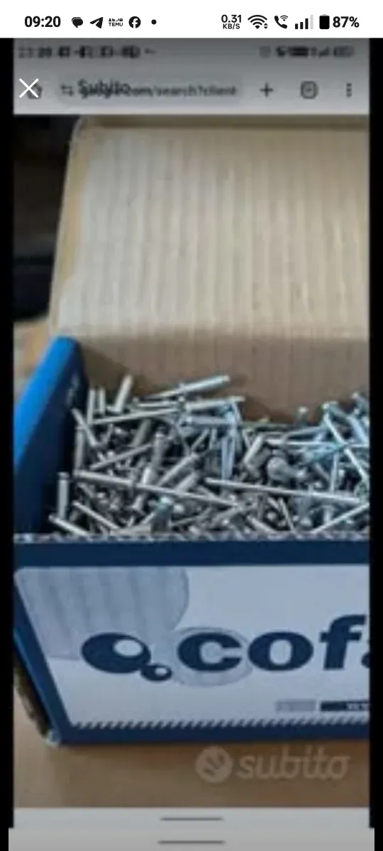 2000 Rivetti Cofan Alluminio 4x14