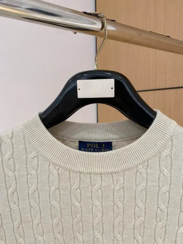 Jersey Ralph Lauren Cable Knit Beige Talla M