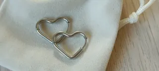 Pendientes Aro Corazón Acero