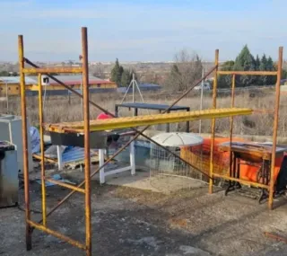 Cuerpo de andamio metálico