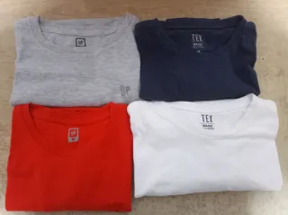 Lote 4 Camisetas Básicas Talla M