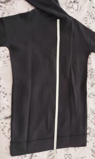 Vestido Sudadera Hollister Flores Negro