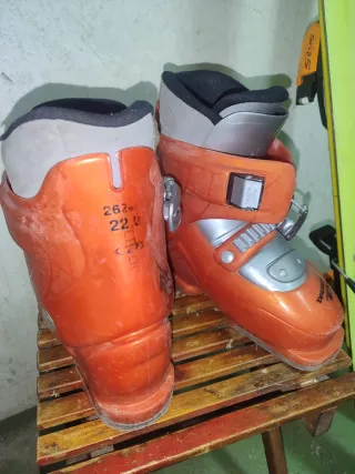 Botas y esquís niño Talla 35