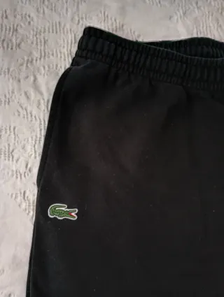 Pantalón chándal Lacoste negro