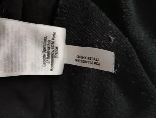 Pantalón chándal Lacoste negro