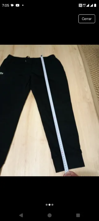 Pantalón chándal Lacoste negro