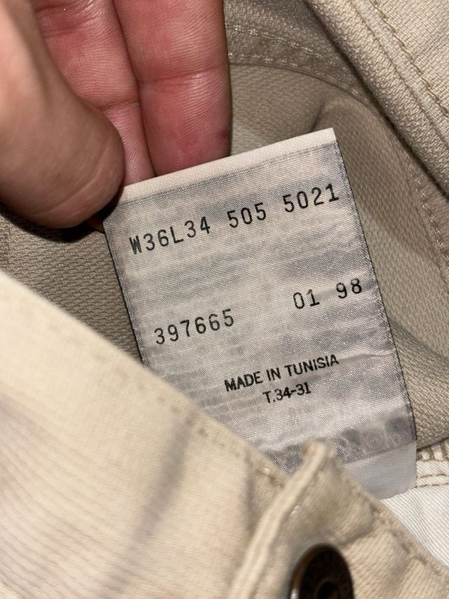 Levi's 505 Pantaloni Beige