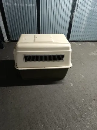 Transportín Perro Grande Beige/Verde Oliva