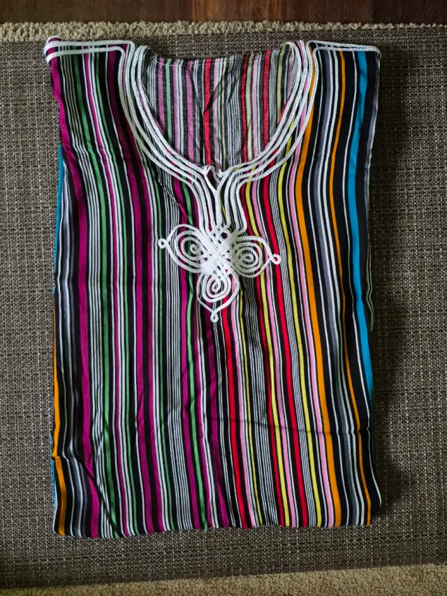 Chilaba Marroquí Original Multicolor Talla Única