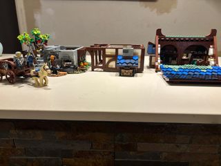 Lego Forgia Medievale con Carro e Cavalieri