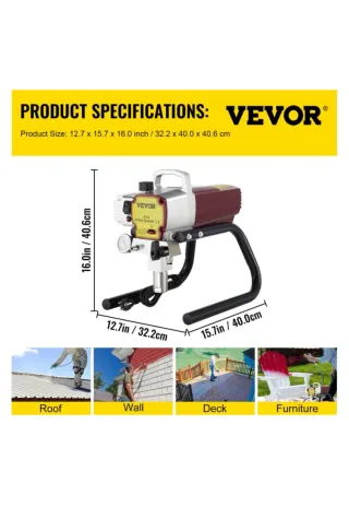 Pulverizador Pintura VEVOR 450 w1800