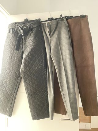 Pantalones Zara (Negro, Marrón, Gris)