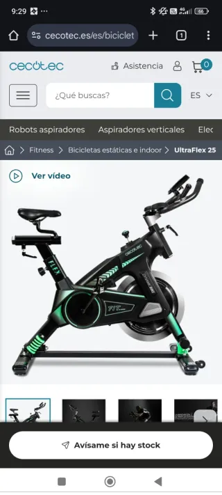 Bici Spinning Profesional Cecotec UltraFlex 25