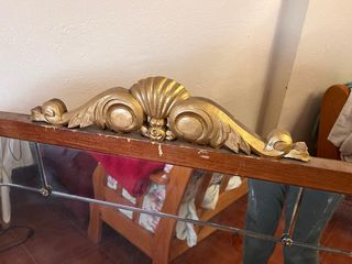 Espejo antiguo grande madera y cristal *Urge*