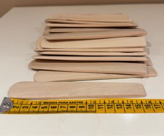 32 espátulas de madera cera.