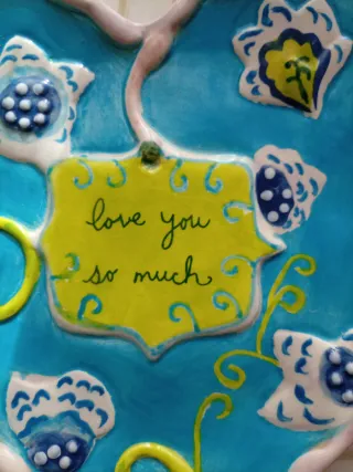 Coppia piatti cuori Ceramica Kimberly Hodges