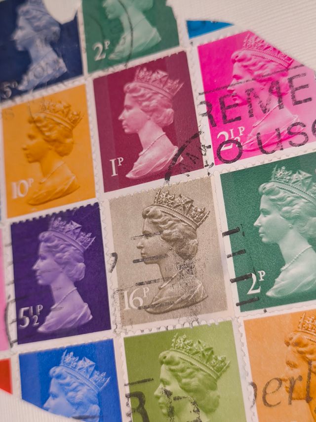 Elvis Presley Quadro Moderno su Veri Francobolli