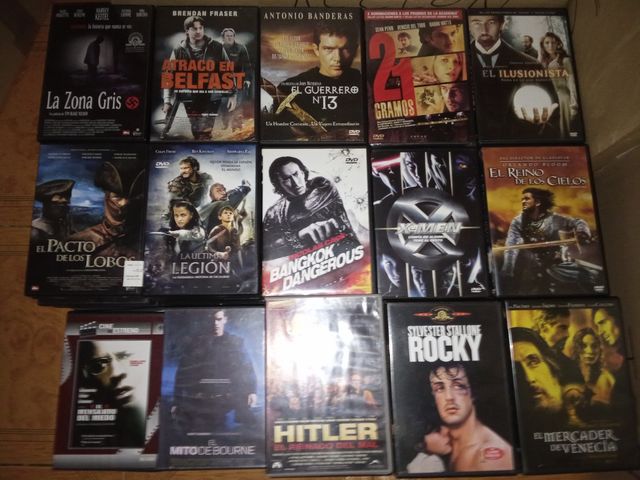 Lote 150 Películas DVD Acción y Thriller