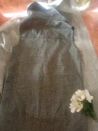 Vestido/pichi Blanco gris talla XS nuevo