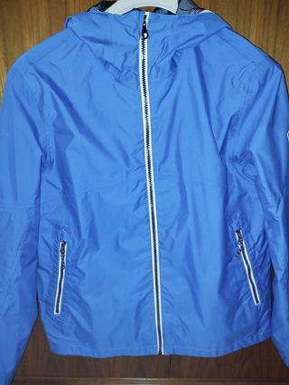 Chaqueta impermeable azul niño 14-15 años