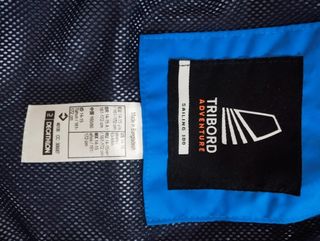 Chaqueta impermeable azul niño 14-15 años