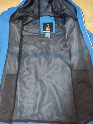 Chaqueta impermeable azul niño 14-15 años