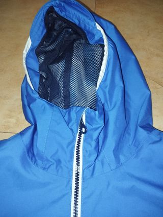 Chaqueta impermeable azul niño 14-15 años
