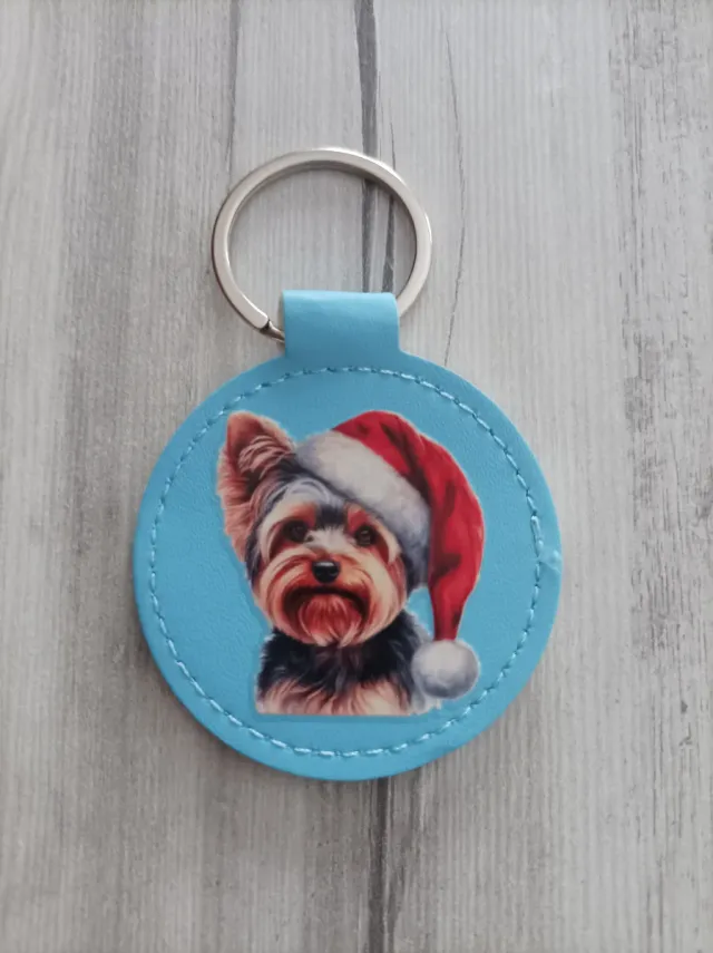 Llavero Perro Yorkshire Navidad
