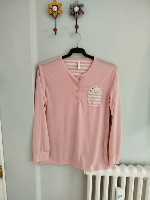 Pijama rosa con ositos talla XL