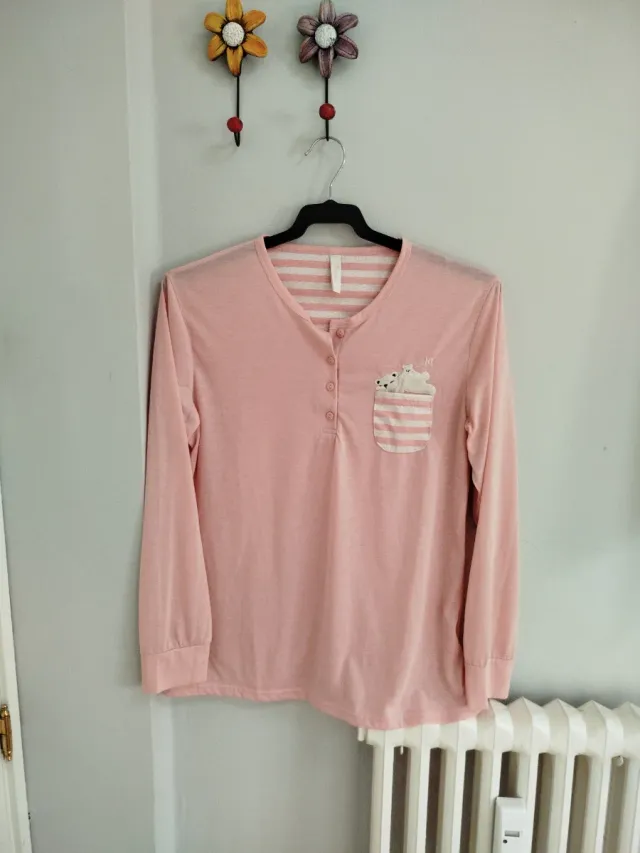 Pijama rosa con ositos talla XL