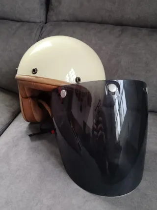 Chaqueta de cuero + Casco + Guantes + Máscara