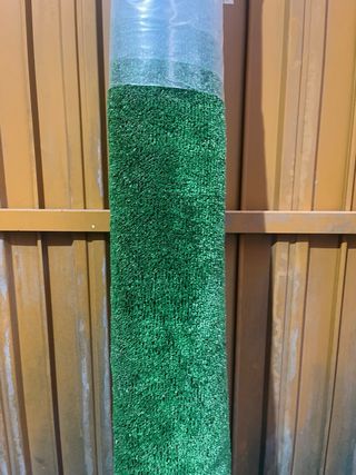 Césped artificial verde