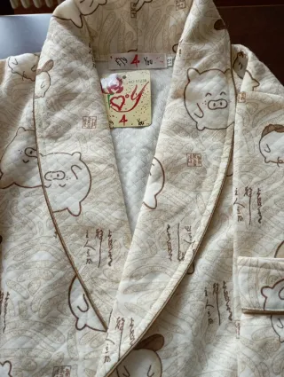 Vestaglia bimbo unisex fantasia maialini