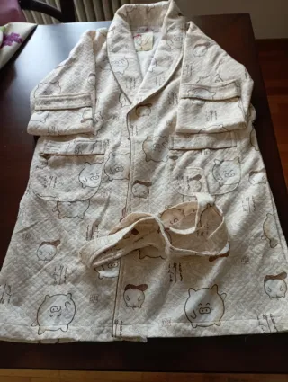 Vestaglia bimbo unisex fantasia maialini