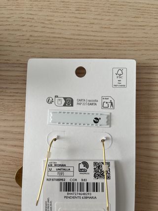 Pendientes dorados flor Mango