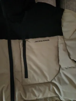 Cazadora Jack & Jones Beige y Negra