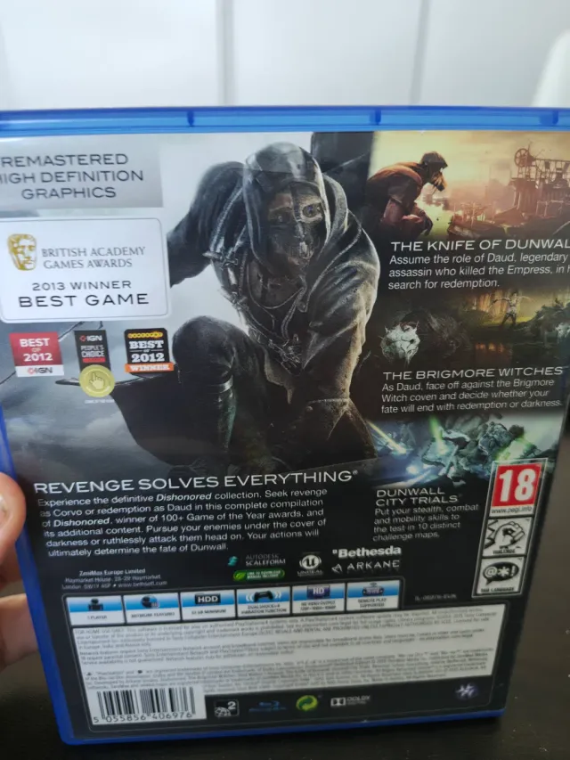 PS4 Dishonored Definitive Edition Gioco