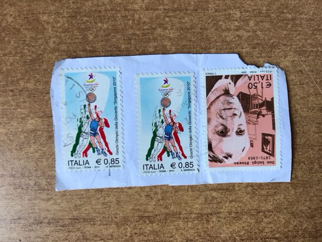 3 Francobolli Italia Giochi Olimpici Gioventù