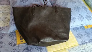 Bolso Desigual Marrón con Bordados Multicolor