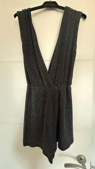 Mono Lefties negro metalizado