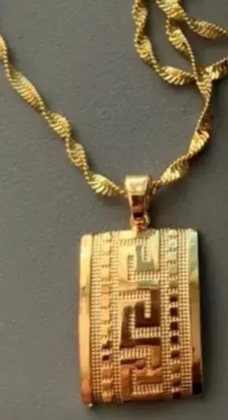 Conjunto estilo griego dorado