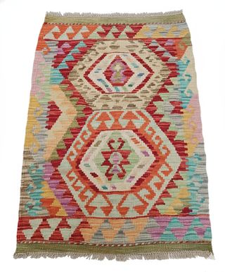 Tappeto Kilim afgano 93x64 cm lana