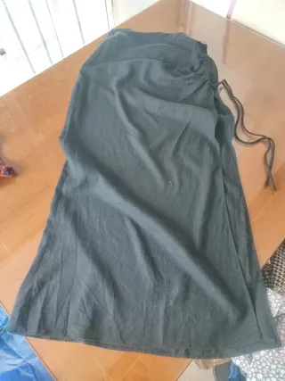 Falda larga Bershka de lino