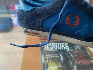 Zapatillas Fred Perry Talla 40 Lona y piel uni es