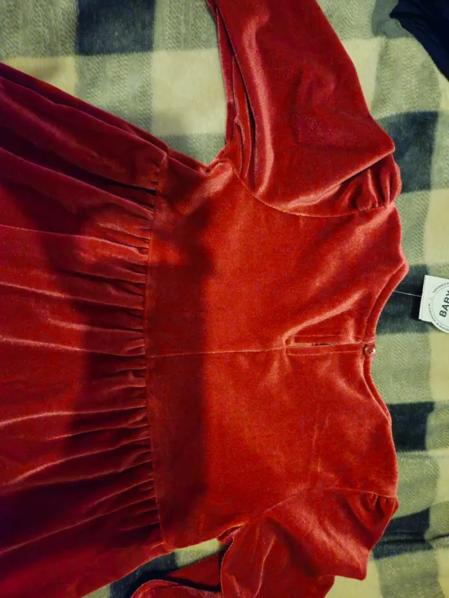 Vestido terciopelo niña